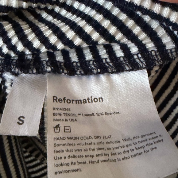 Reformation Monochrome Striped Tank Top - Picture 7 of 8